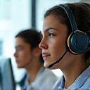 Customer support team at work